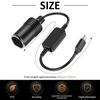 4/2Pcs Car Cigarette Lighter Socket USB C Type-C To 12V Male To Female Cigarette Lighter Adapter Power Cable