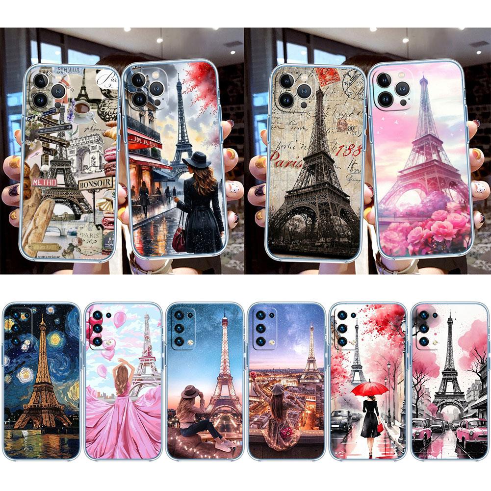 IK52 Paris Eiffel tower Case for Motorola G10 G20 G30 G31 G32 G34 G35 G41 G42 G50 G51 G52 G55 G60 G60S G62 G71 G72 G75