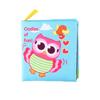 Three-Dimensional Baby Cloth Book Early Education Cognitive Toy 4 Pages 8 Sides English Palm Book Animal Baby Cloth Book