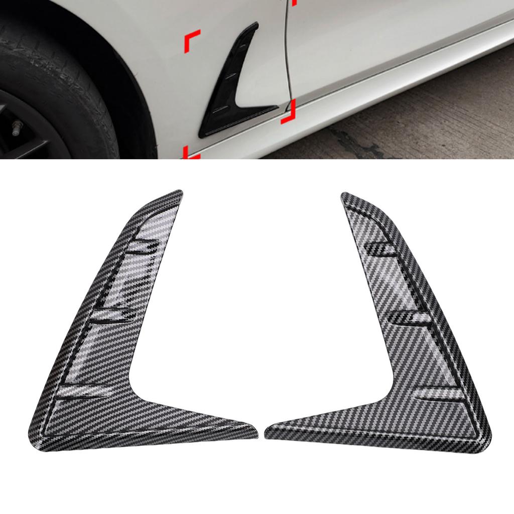 Hole Grille ABS Stylish Sporty Car Side Wing Vent Replacement for 3 Series 0 1 2019-Later