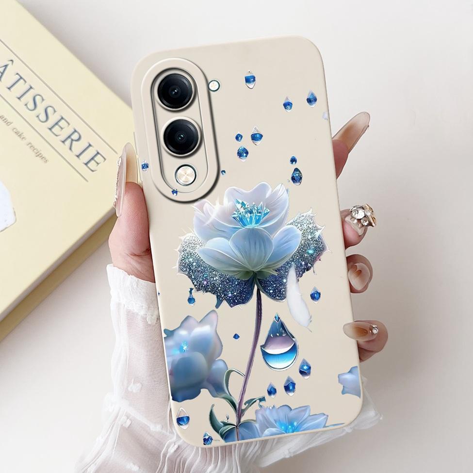For Vivo Y04 Case V2430 Silicone Cute Cat Fashion Butterfly Flowers Love Painted Back Cover For Vivo Y04 4G Phone Case Bumper