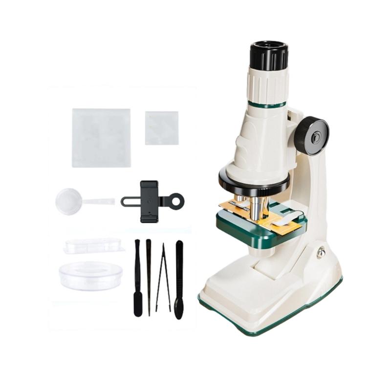Exploration Microscope Set Portable Science Lab Tool For Boys Girls Interactive STEM Learning Activity