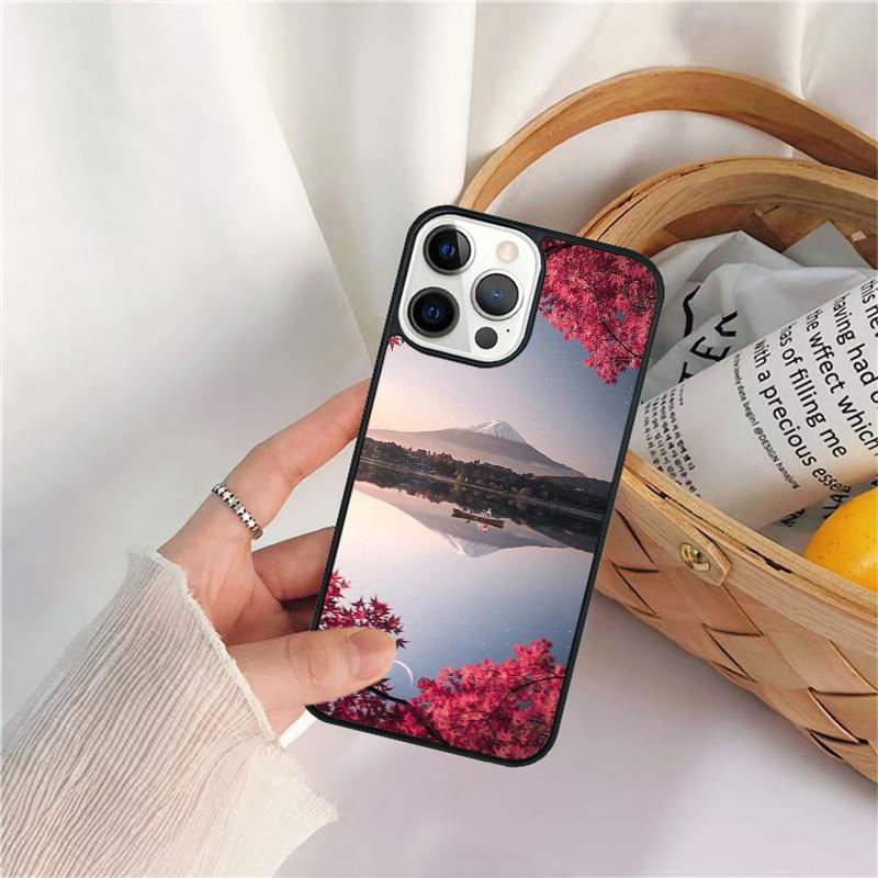 Аниме Природный Пейзаж Чехол для Телефона Для iPhone 17 Air 16 15 14 11 12 13 Pro MAX Plus coque Чехол Оболочка