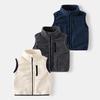 Children's Autumn/Winter Fleece Stand-Up Collar Vest - Unisex Sleeveless Jacket