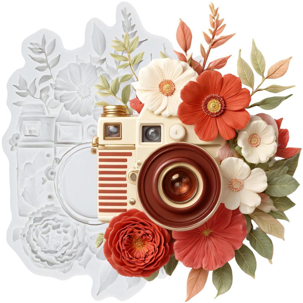 Sunflower Hat Silicone Mold Sunglasses Camera Fondant Molds Cake Decorating Tools Theme Cake Dessert Decorated Chocolate Candy Mold