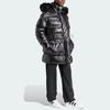 Adidas Originals PUFFED LONG FUR Down Jacket Women's Black (Unisex) Down Jackets IR7117