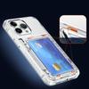Прозрачный чехол-держатель для карт для iPhone 15 14 13 12 11 Pro Max 15 Plus 15 Pro Max Ударопрочный прозрачный чехол с подставкой для телефона