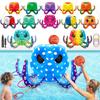 Inflatable Water Shooting Throwing Toy Pool Basketball Hoop Throwing Game 2 In 1 Toy