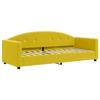 VidaXL Lit de jour avec matelas jaune 80x200 cm velours 3197275