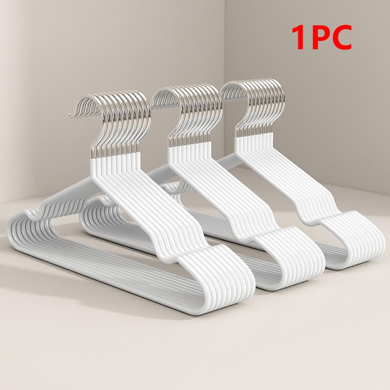 Вешалка для одежды с канавками для проветривания для детей и взрослых, металлическая, простая, толстая, нескользящая, пластиковая, синяя, зеленая