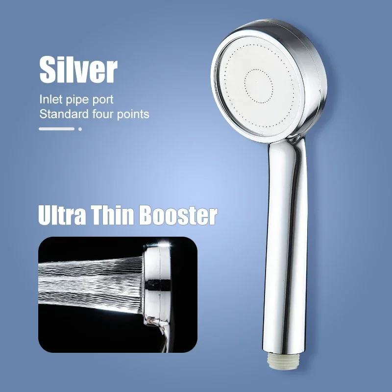 High Pressure Water Saving Rainfall Shower Head Bathroom Accessories ABS Chrome Holder Showerhead Bathroom Accessories ARI