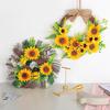 Harbor Love Sunflower & Bee Festival Door Decor Semicircle Wreath Pendant