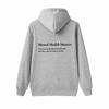 Aesthetic Hoodie with Words On Back Unisex Trendy Hoodies Mental Health Matters Letter Print Hoodie Mental Health Awareness Pullover