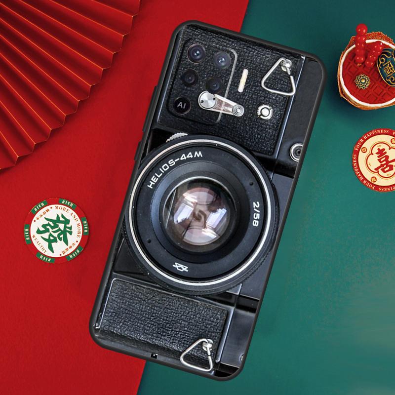 Ретро-ностальгический чехол для камеры для Oppo A76 A16 A96 A17 A60 A40 A80 A98 A58 A78 A18 A38 A57 A74 A54 A94 A15 A5 A6 Pro