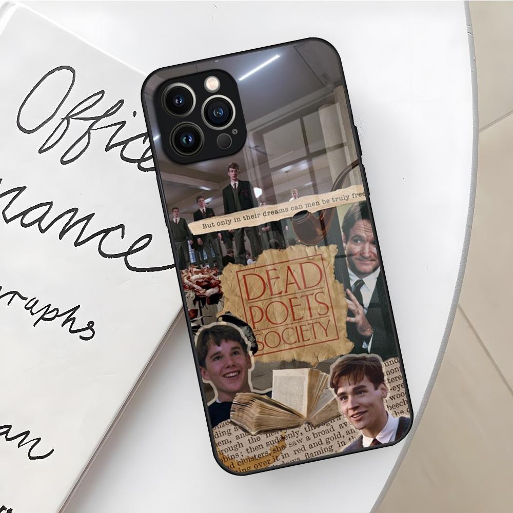 Чехол для телефона «Общество мертвых поэтов» для Iphone 16 15 14 12 11 13 Pro Max Mini X Xr Xs Se 8 Puls стеклянная крышка