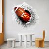 Креативный футбольный постер Супербоула (2 шт., 15,6x15,6 дюйма) - Самоклеящийся ПВХ декор для комнаты/кабинета/бара