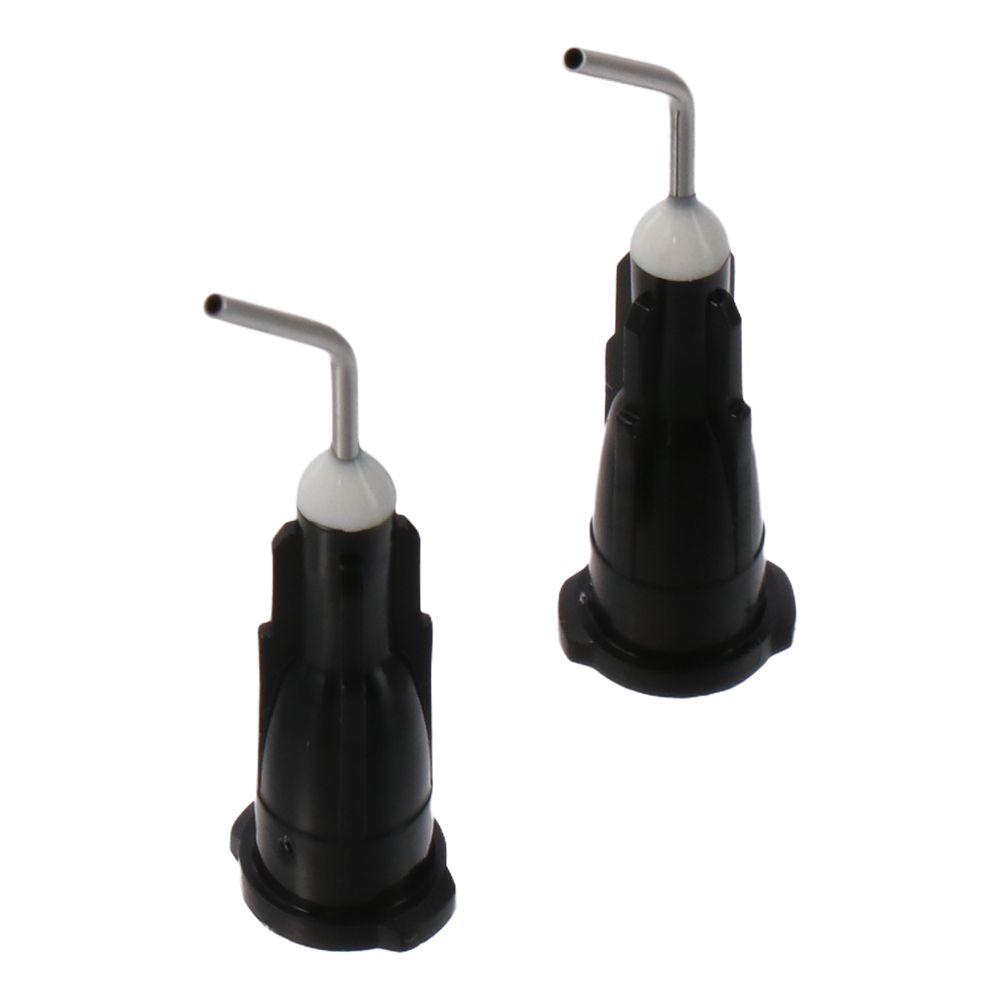200pcs 20 Gauge Dispensing Needles Black Dispensing Needle Tips Pre Bent Flow Bent Dispensing Tips