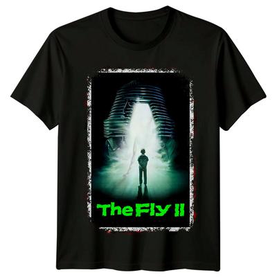 Муха II (1989) Футболка из 100% хлопка в стиле киноплаката Мужские футболки Топ Ретро 80-х Футболка Унисекс