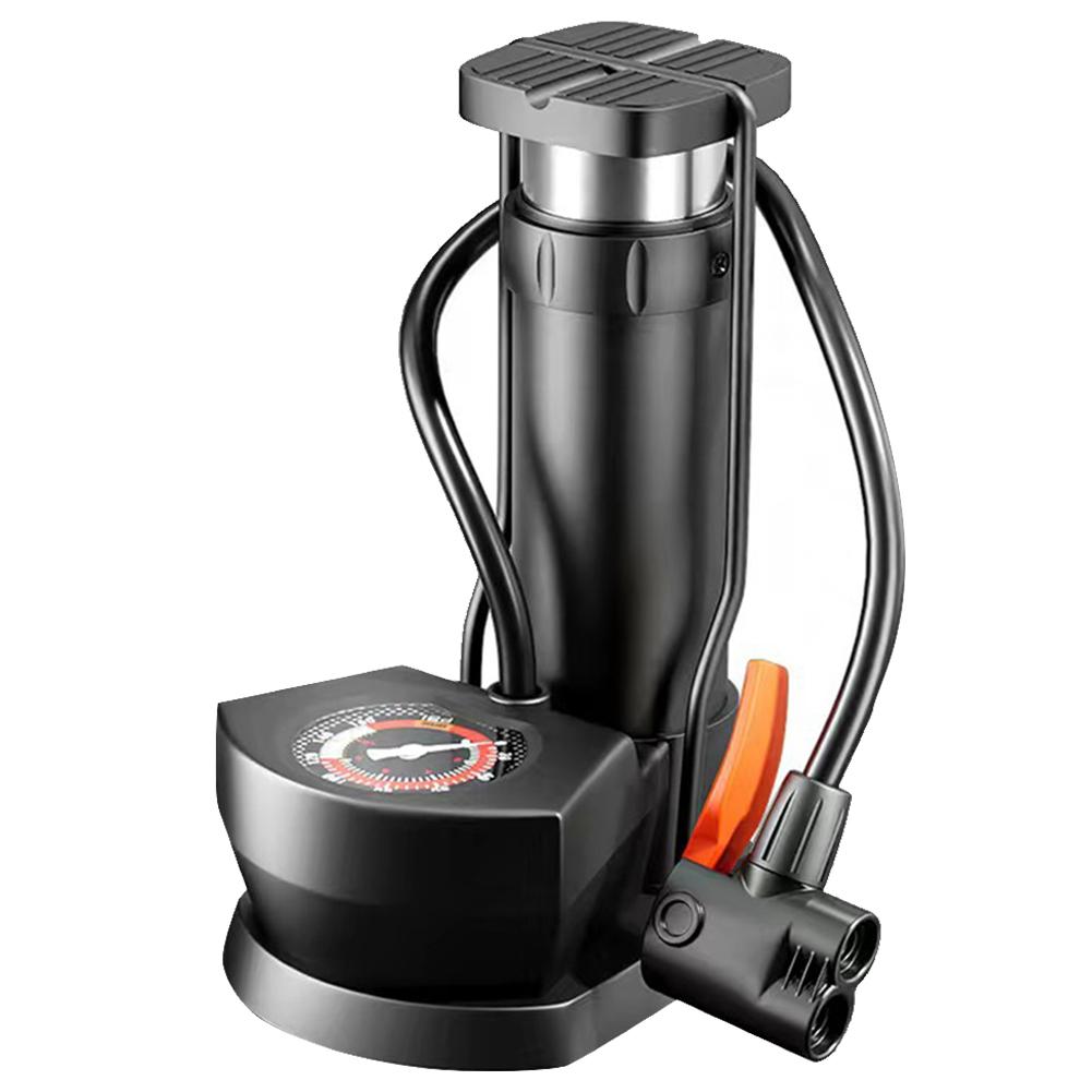 Ножной насос портативный ножной насос с активацией педали напольный насос клапан Шредера велосипедный насос для электромотоцикла