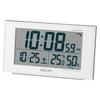 Seiko Clock Table Clock Alarm Clock Radio Digital Calendar Comfort Temperature Humidity Display White Pearl Body X X Cm BC402W 01 Size 8.5 14.8 5.3