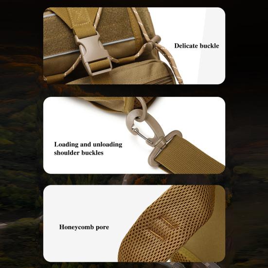 Fishing Backpack Large Capacity Waterproof Oxford Cloth Multi-pockets Outdoor Travel Camping Hiking Hunting Fishing Gear Accessories Storage