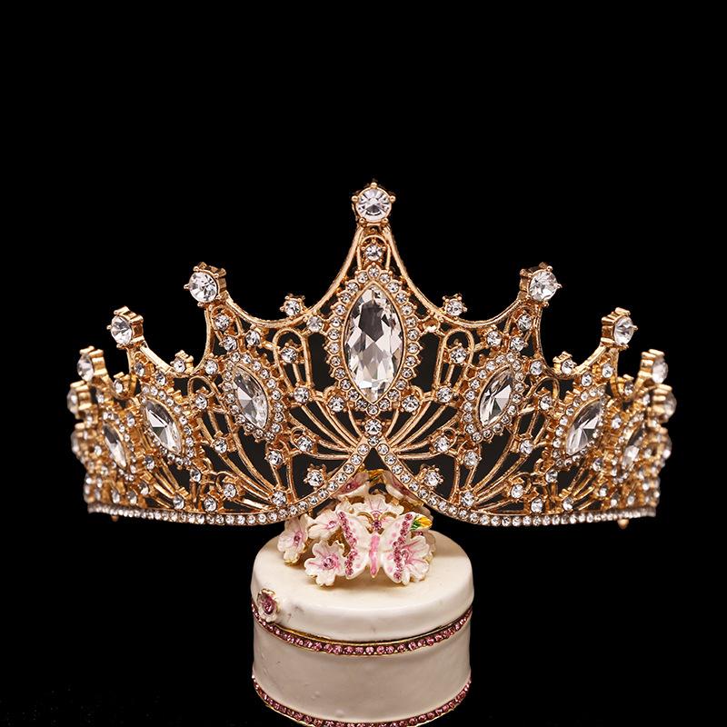 Bridal Crown Styling Wedding Accessories Handmade Wedding Rhinestone Marquise Korean New Style