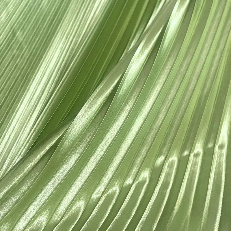 100x150 см плиссированная атласная ткань для рукоделия платье юбка костюм одежда ткань для шитья своими руками мягкая глянцевая гладкая однотонная