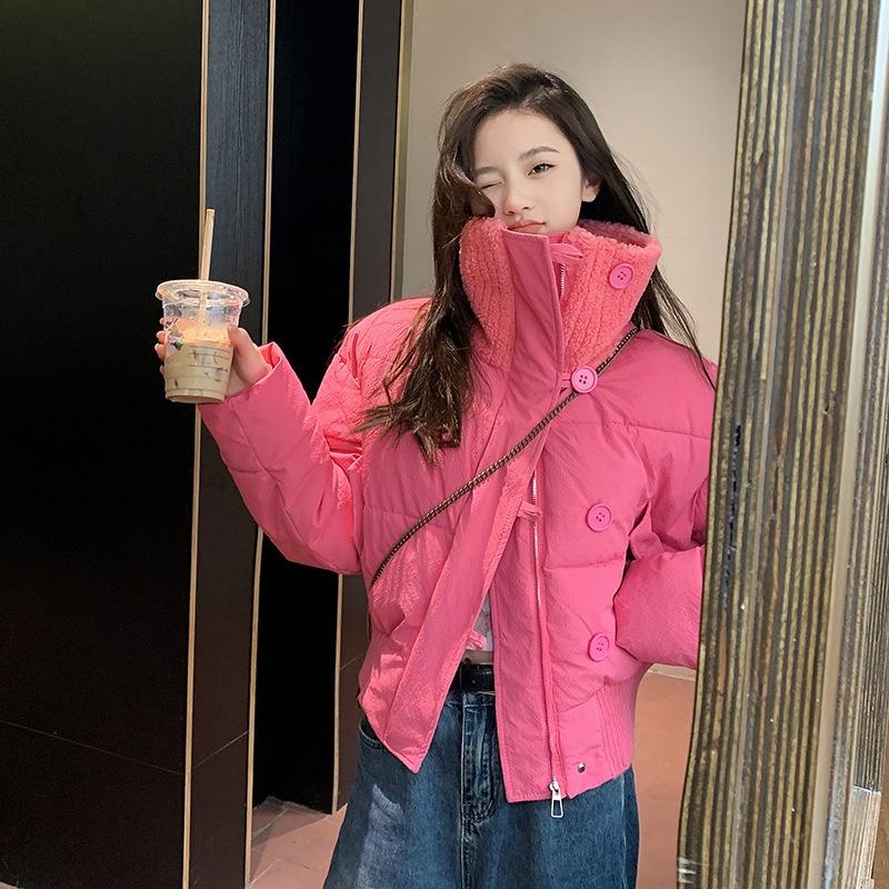 Новая хлопковая одежда для женщин, зимние короткие куртки высокого класса, маленькая хлопковая одежда, свободные и утепленные хлопковые куртки, модные.