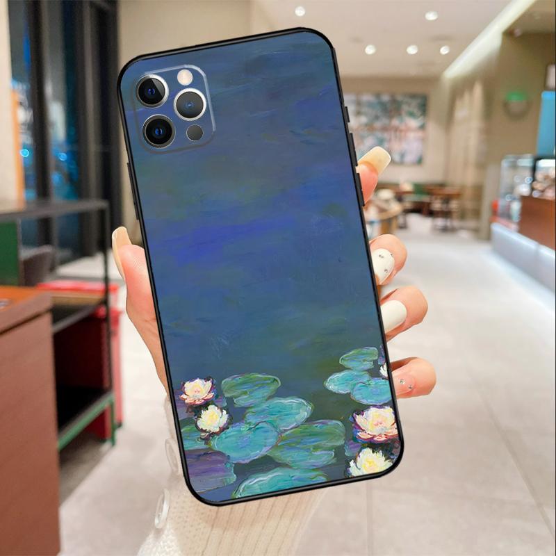 Claude Monet Phone Case For iPhone 17 16 15 14 13 11 12 Pro Max mini 16 Plus 16e 17 Air Protective Cover