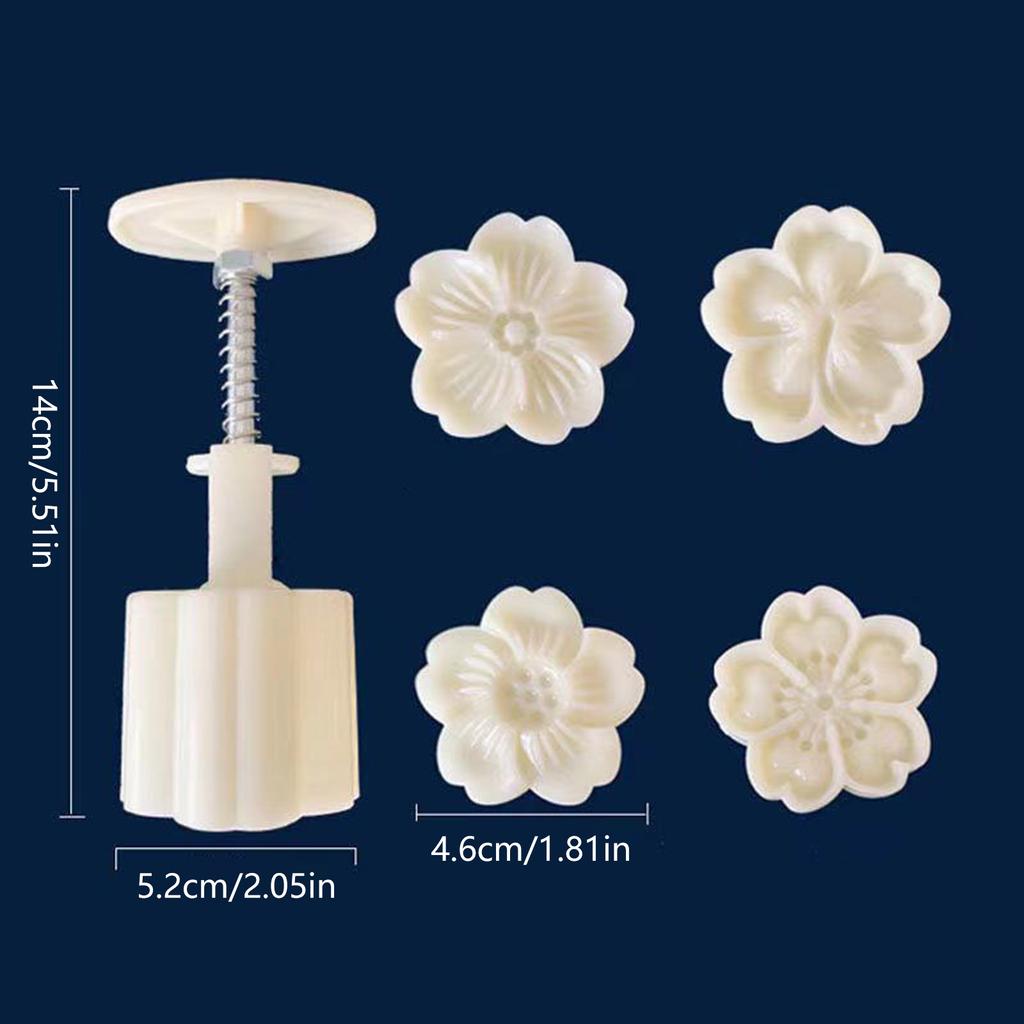 Простые в использовании формы для лунных пряников в виде цветка Красивые формы для изготовления лунных пряников Пресс для лунных пряников в виде цветка для любителей выпечки