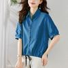 Shirt Women's Short Sleeve Summer New Top Korean Edition Fashion Pure Cotton Shirt