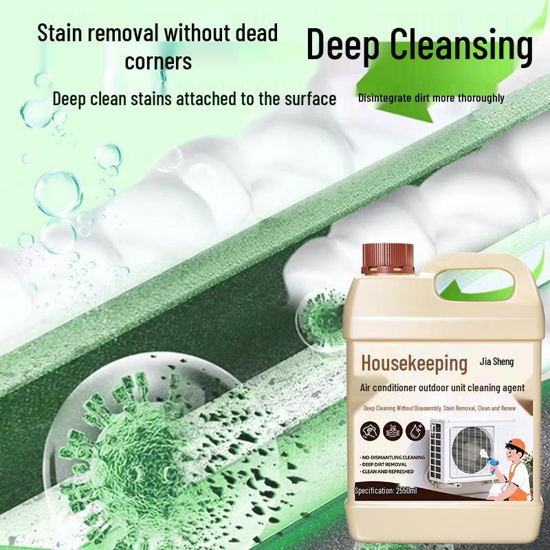 Indoor & Outdoor Air Conditioner Cleaner: Quick, No-Disassembly Stain, Dust & Odor Removal