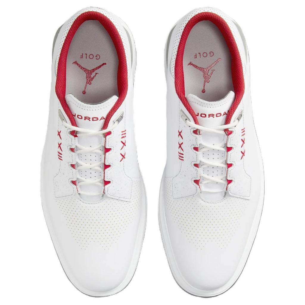 Air Jordan ADG 5 Wide White Fire Red Unisex Sneakers Metallic-Silver Blue-Tint FQ7874-101