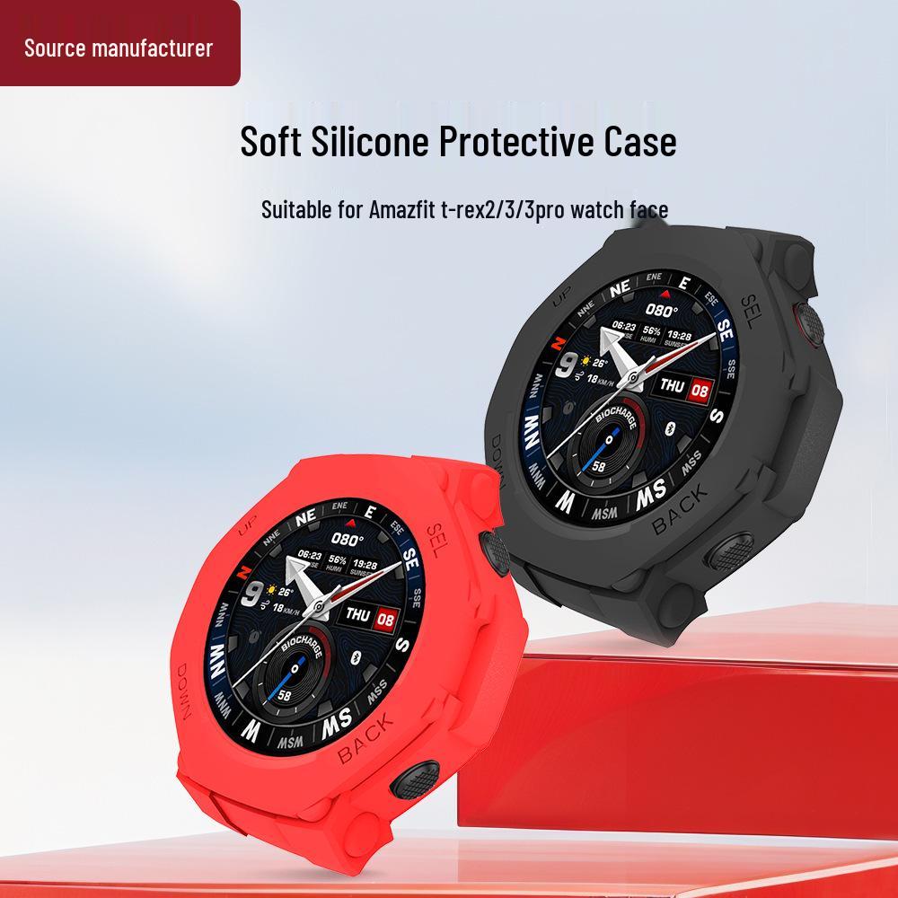 Силиконовый защитный чехол для спортивных часов Huami Amazfit T-REX2/3/3 Pro