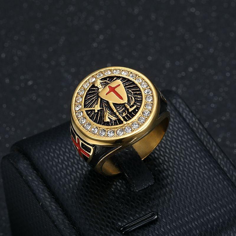 Кольца для мужчин модные хип-хоп позолоченные Archangel St. Мужское кольцо Clair Exorcism Bully, ювелирные изделия из титановой стали
