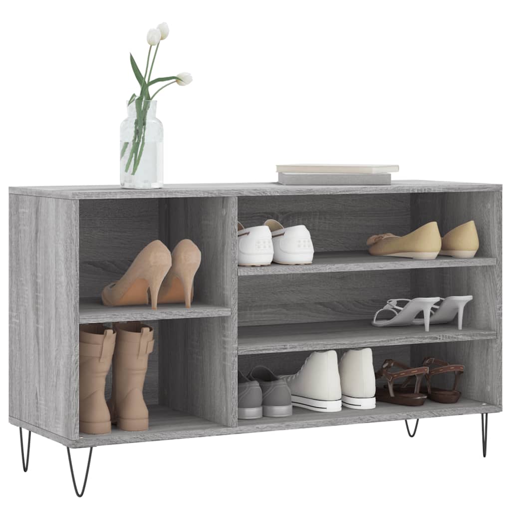 Shoe Rack Gray Sonoma 102 x 36 x 60 cm Particleboard