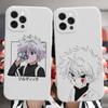 Для Iphone 13 11 12 14 Pro Max Mini Xs Xr 14plus белый чехол аниме Hunter X Hunter Killua Hisoka силиконовый защитный чехол
