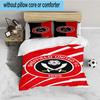 3PCS Global Football Club Sheff Bedding set,Ideal for1pc Duvet Cover And 2pcs Pillowcases Perfect for Christmas gift,Ideal for Bedroom, Dormitory