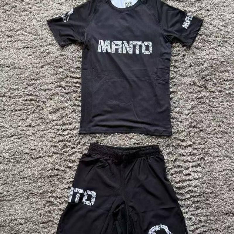 2026 MANTO Boxing Martial Arts 3D Print T-Shirt Shorts Set Men
