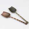 1PCS Retro Chinese Style Metal Tea Spoon Kung Fu Tea Ceremony Utensils Tea Shovel Sugar Salt Coffee Spoons Teaware Kitchen Accessoryf
