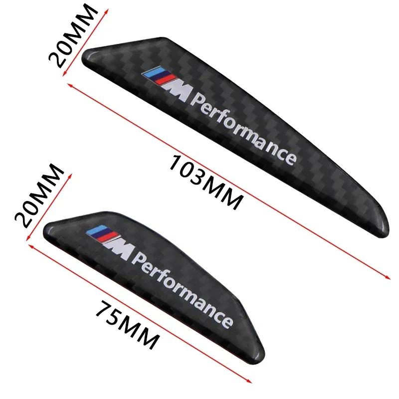 4pcs/set carbon fiber M performance car body sticker car door anti-collision strip sticker For BMW M3 M5 M6 X1 X3 X5 E34 E39 E36