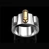 Creative Gold Bullet Lighter Guy Men 'S Ring Jewelry Punk Style Men's Hand Jewelry