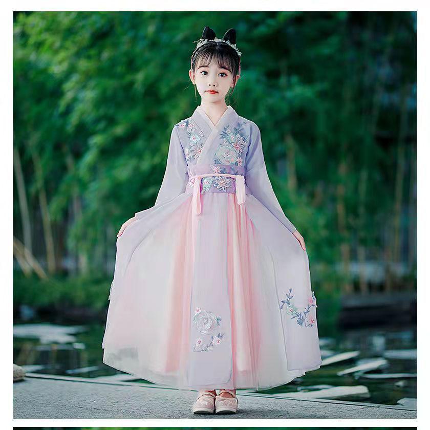 Hanfu Ruqun Весна/Осень 2025: Супер-фееричный древний стиль Тан-костюм для девочек