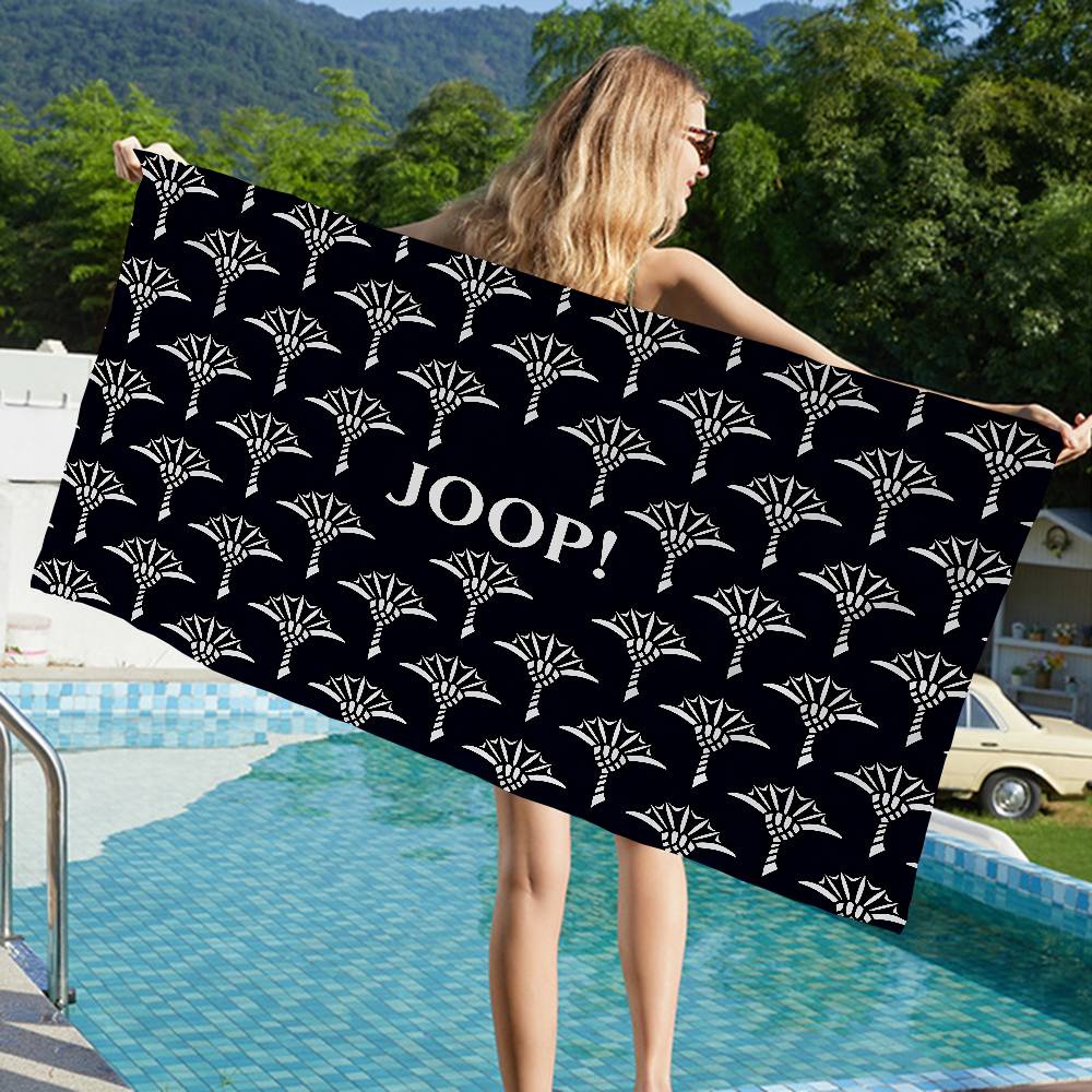 Логотип J-Joops Большие пляжные полотенца из микрофибры Быстросохнущее полотенце Песочные пляжные полотенца Полотенце для бассейна для путешествий Пляжный бассейн Йога