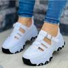 Thick-soled Women's Sports Shoes Fashion Casual Comfortable Slip-on Flat Shoes Women's Heightening Vulcanized Shoes