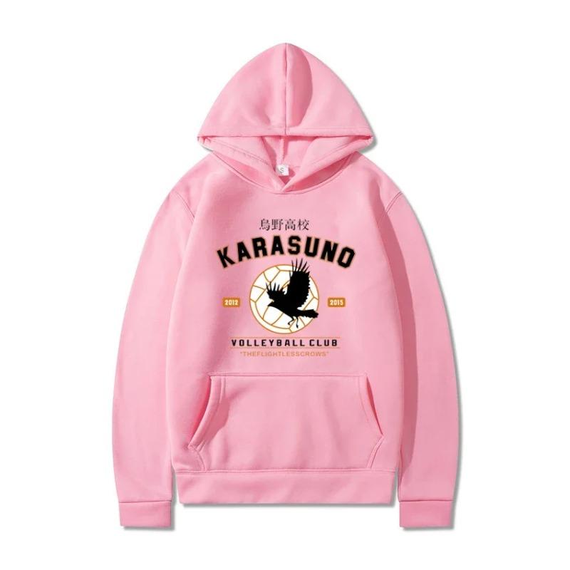 Мужские толстовки с капюшоном Cartoon Haikyuu Funny Japanese Anime Streetwear Harajuku Karasuno Fly High Graphic Hoodies & Sweatshirts Womens