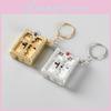 Mini Bible Keychain With Blue Rhinestones Perfect For Communion And Confirmation