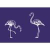 Self-adhesive Stencil Special Textile A5 Flamingo +spatula