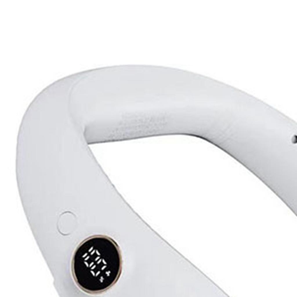 Безлопастной шейный вентилятор USB-зарядка Аккумулятор 2000 мАч Портативный шейный вентилятор с креплением на шею для кемпинга на открытом воздухе