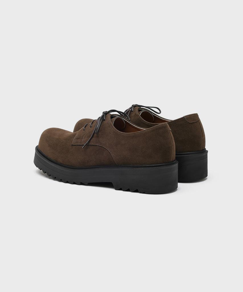 Firenze Atelier [Second.A] Объемные Дерби на Круглом Носке 5 см Замшевые 2Ndf2700Bs [Коричневый]